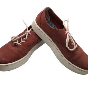 Born Sven Red Coral Nubuck Leather Ladies Shoes Size 9M